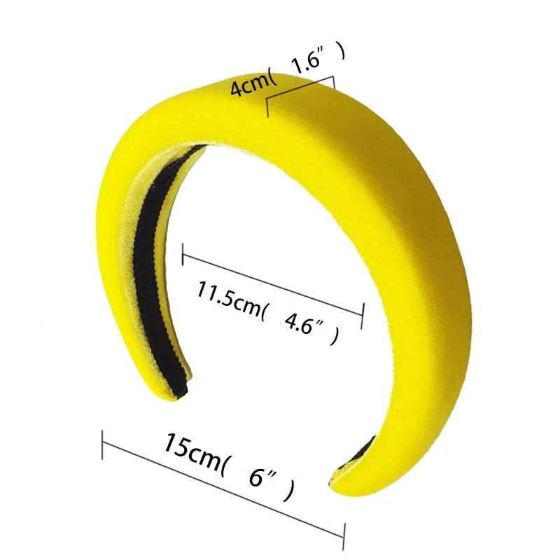 2019 модная зимняя одежда 4 см в ширину Вельветовая повязка для волос Меховая повязка губка для волос резинки для волос для Для женщин повязка