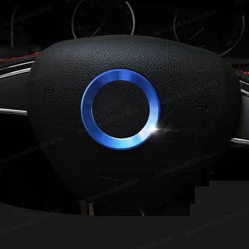 

Lsrtw2017 Aluminum Alloy Car Steering Wheel Ring Trims for Skoda Superb Octavia A7 Fabia Rapid 2014-2020 Interior Accessories
