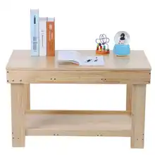 Tables Desk Kid Children Building-Blocks Play Activity TOPINCN Pine with Drawer Toy Education-Toys