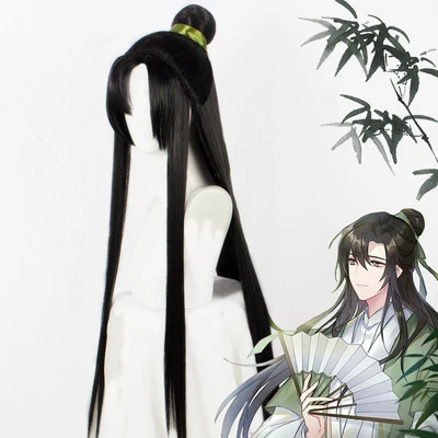 wig Аниме злодей самоспасательная система Shen Yuan Shen Qingqiu Косплей Костюм Костюмы на Хэллоуин для мужчин женщин взрослых полный комплект - Цвет: wig