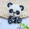 1PCS BPA Free Panda Silicone Teethers Food Grade Animal Baby Teething beads Gift Chewing Toddler Toys Rodent Accessories 5