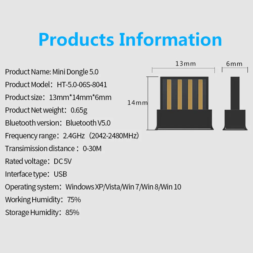 Мини компьютер Сильная Совместимость USB портативный домашний Bluetooth адаптер беспроводной ключ офисный аудио передатчик высокая скорость