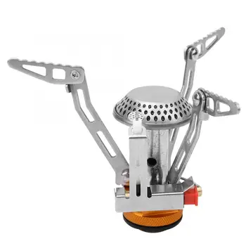 

Folding Gas Stove Furnace Burners Mini Camping Oven Pocket Picnic Cooking Gas Cooker Split Burners