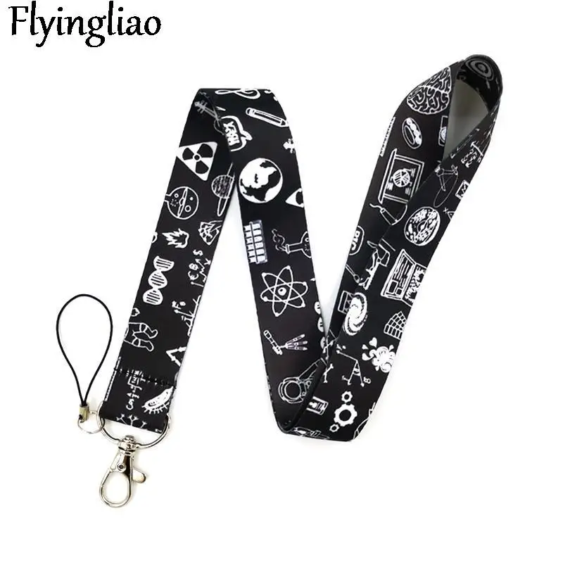 Mathematical Physics Knowledge Lanyard for Keys Phone Cool Neck Strap Lanyard for Camera Whistle ID Badge Cute webbings ribbons peacock feathers neck strap lanyard keychain mobile phone strap id badge holder rope key chain keyrings gift webbings ribbons