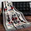 Tulip Design Blanket Vintage Throw Multifunction Sofa Covers Slipcover High Quality Europe Style Stitching Travel Plane Blanket ► Photo 1/5