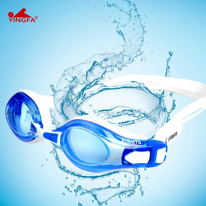 

Yingfa Prescription Swimming Goggles Men And Women Waterproof Anti-fog High-definition Large Frame Swimming Glasses Horizontal D