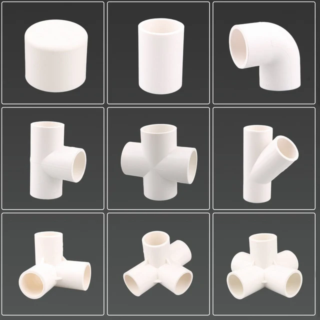 20 Pack 3/4In Tee 3 Way PVC Pipe Fittings Connector, Furniture Grade Elbow  Fitting For DIY Garden Shelf Spare Parts Accessories - AliExpress