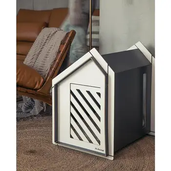 

Net red kennel dog house villa dog house cat house closed indoor fight to build wooden house