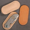 Vegetable Tanned Leather Scabbard Cowhide Knife Sheath Lighter Cover Protective Case 1