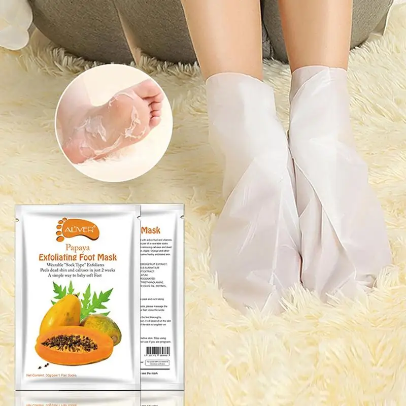 8 Types Exfoliating Foot Mask Foot Film Socks Pedicure Socks Health Skin Care Foot to Dead Skin Foot Cover film