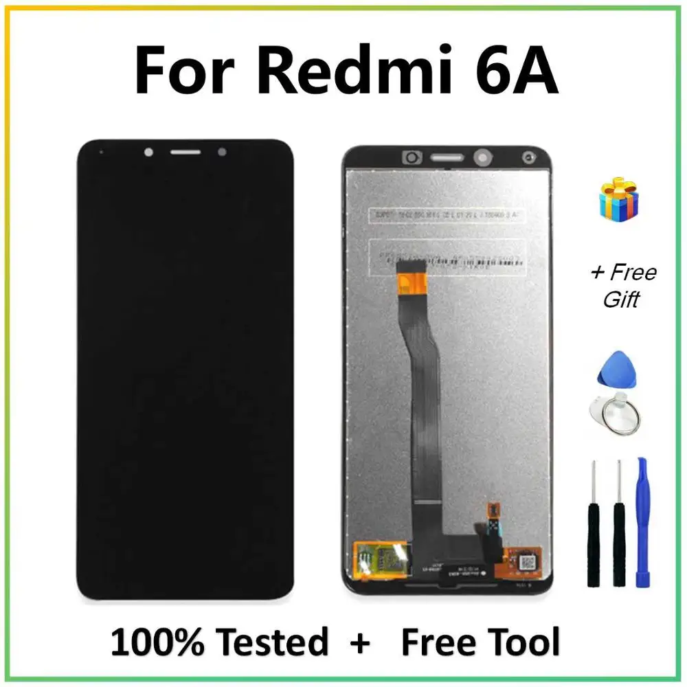 Kopen Voor Xiao mi mi rode mi 6A lcd display TOUCH SCREEN Digitizer Vergadering Vervangende Onderdelen + Gratis Tools voor Rode mi 6A 5.45 \