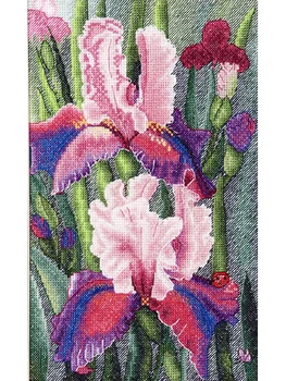 

779 Set for embroidery Hobby & Pro 'Irises', 17*27 cm