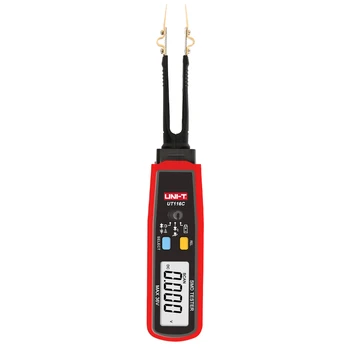 

UNI-T Digital Multimeter Rotable Tweezer LED Diode Continuity Resistor Capacitor Tester SMD 36V DC Voltage Battery Tester