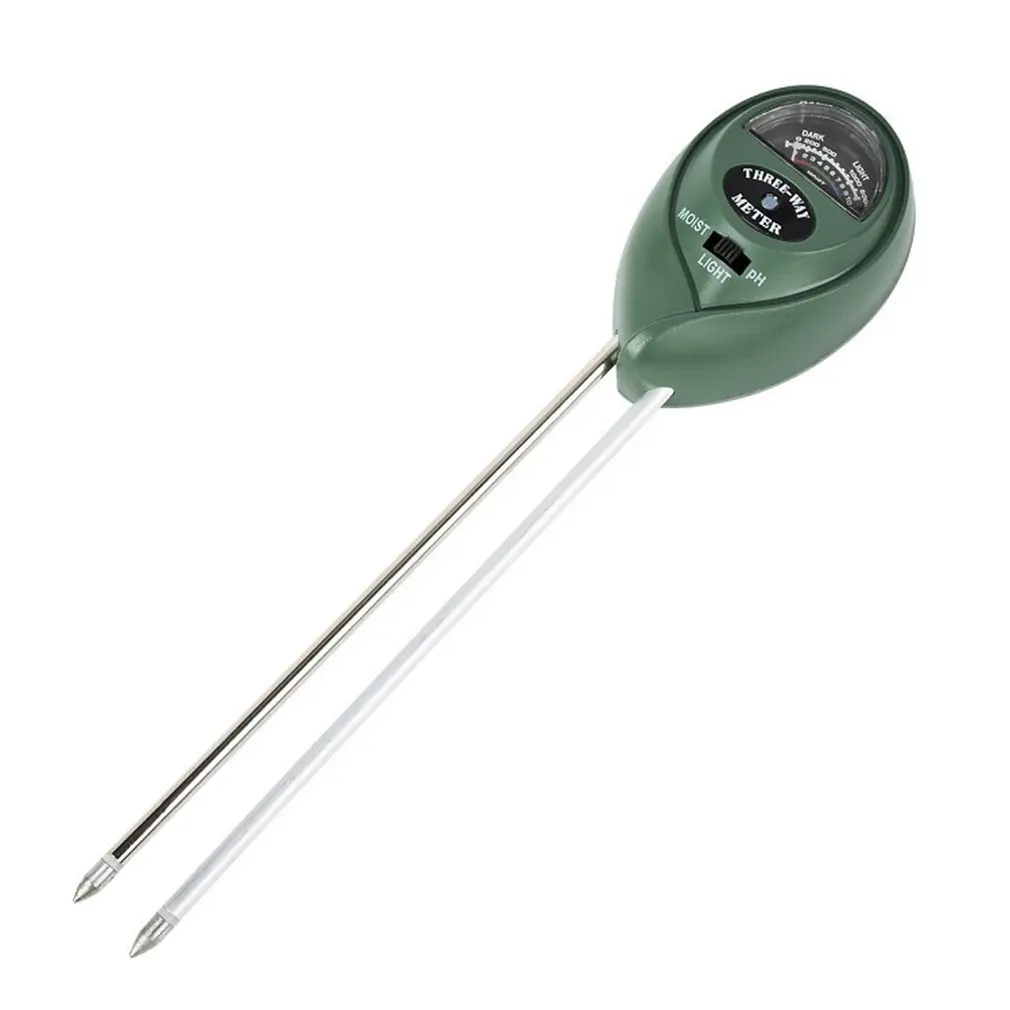 Portable LED Digit Three-in-one Gardening Detector PH Meter Soil Hygrometer Illuminance Tester Measuring Value | Инструменты