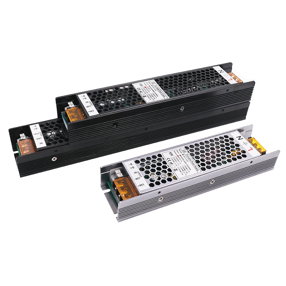 AC200-240V regulável led driver para 12v 24v
