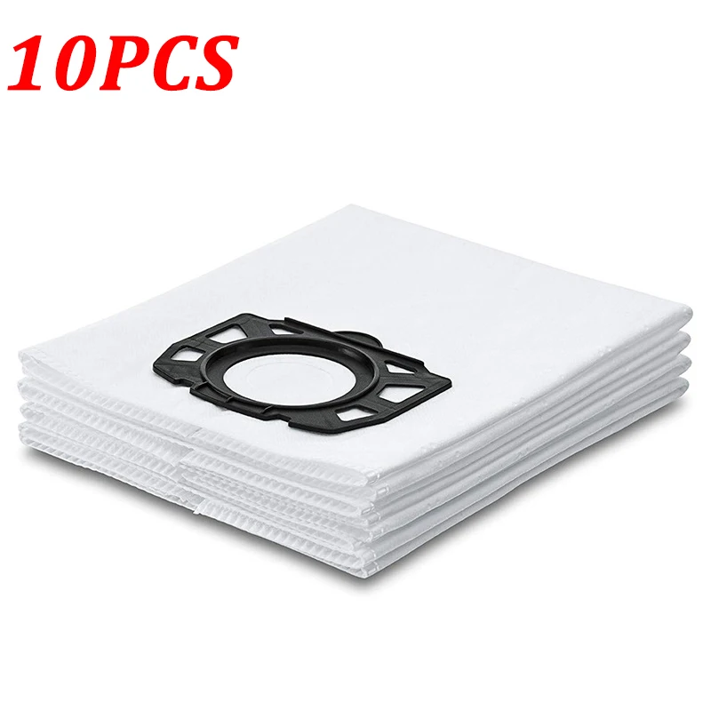 10PCS Мешки для пылесборника Karcher WD4 WD5 WD6 MV4 MV5 MV6 WD4000-WD5999 робот-пылесос Запасные части#2,863-006,0 - Цвет: 10PCS