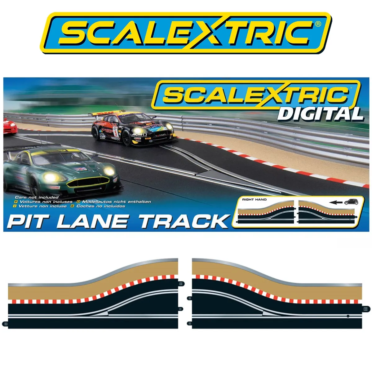 Fermeture Scalextric Track/Pont supporte One piece X 8 C8226 utilisé MACC 301 
