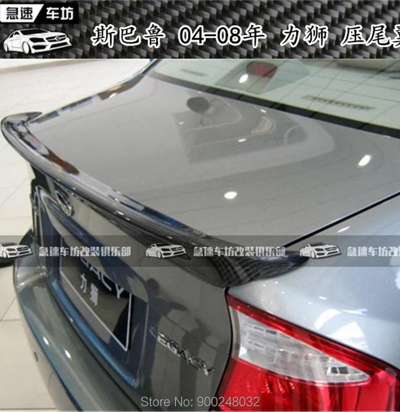 

Спойлер для Subaru Legacy 2004 2005 2006 2007 2008, карбоновый спойлер, крыло багажника, крышка багажника, автомобильный Стайлинг