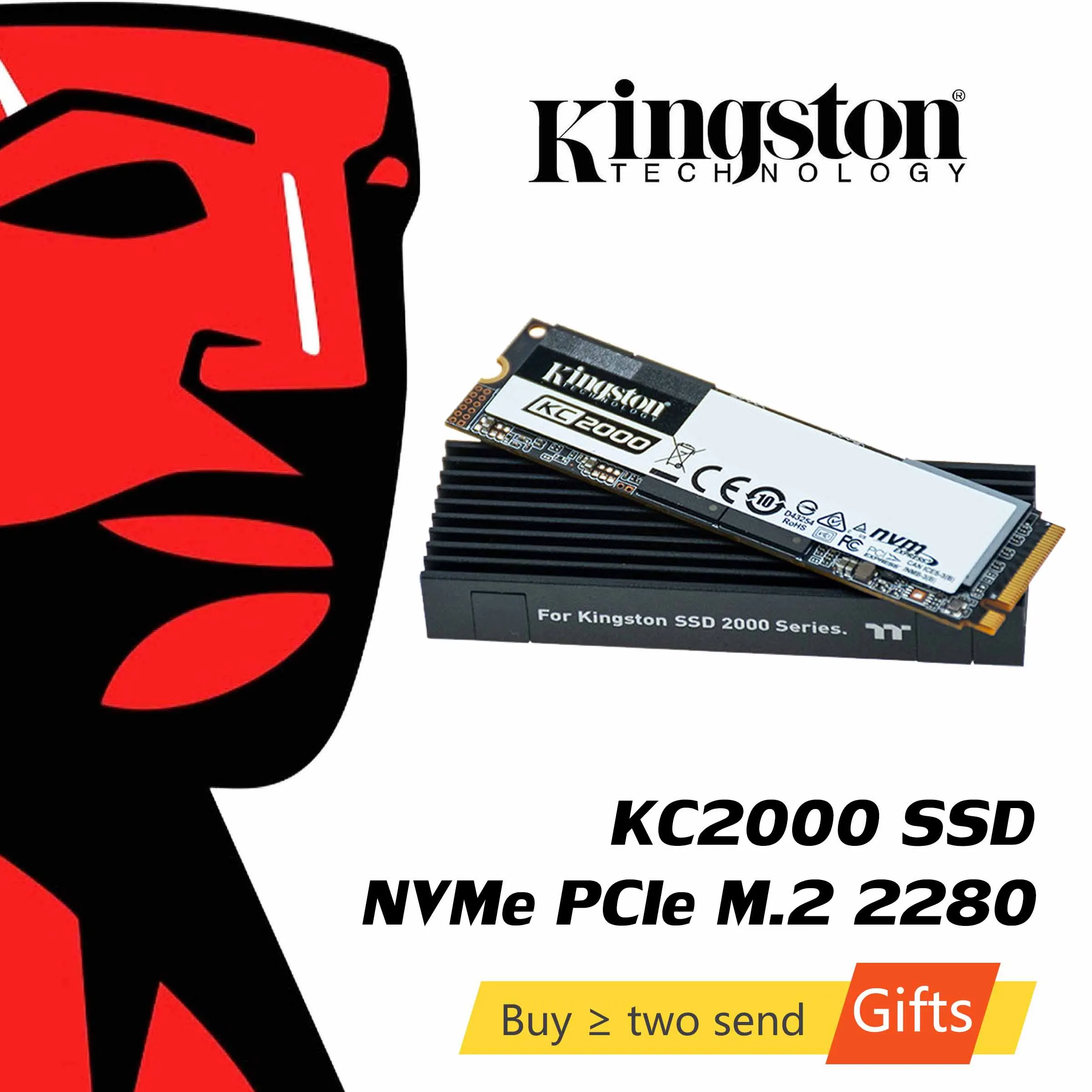 Kingston KC2000 NVMe M.2 2280 SATA SSD 250 ГБ 500 1 ТБ Внутренний твердотельный накопитель Жесткий