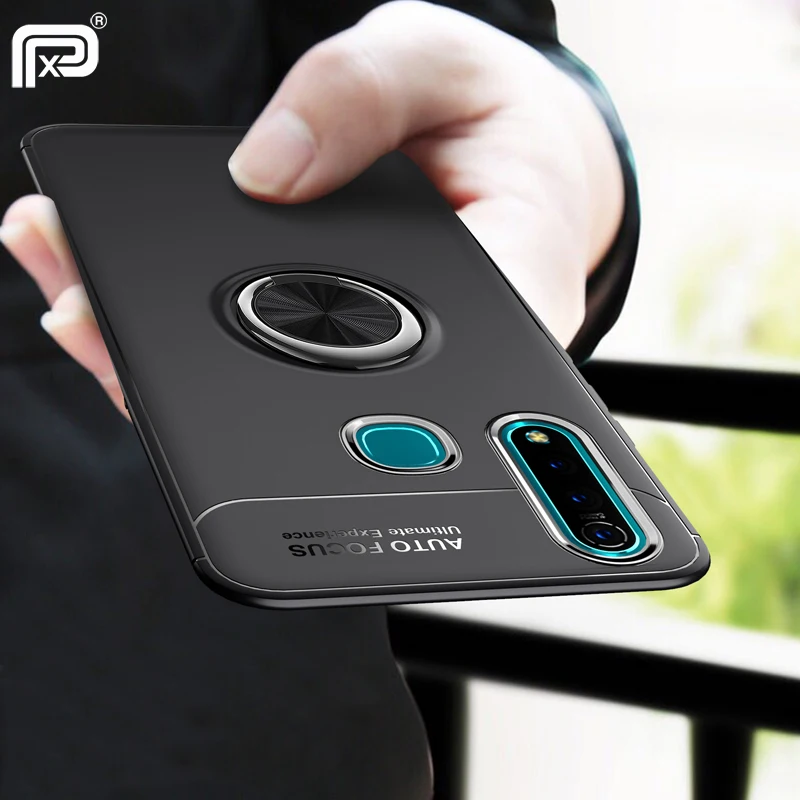 

For VIVO Z5X Z1 Pro Phone Case Magnetic Ring Stand Silicone Soft TPU Back Cover for VIVO Z5 X Z1Pro Case Shockproof funda