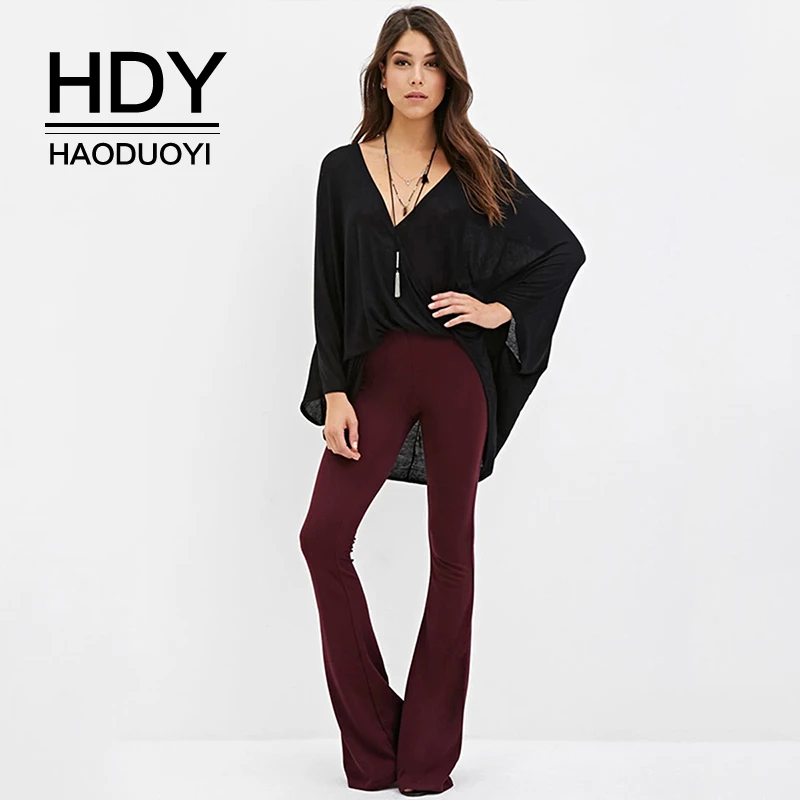 HDY Haoduoyi 2019 новые модные повседневные стильные брюки женские осенние узкие с