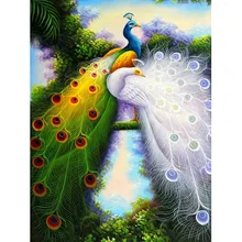  DIY Peacock 5D Diamond Painting Full Square/Round Drill Mosaic Diamont Embroidery Animal Cross Stitch Home Decor Christmas Gift 