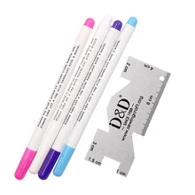 Металлические швейные измерительные линейки для квилтинга и водостираемая ручка маркер для ткани портной карандаш Швейные аксессуары