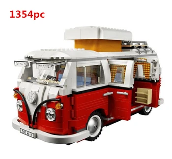

21001 Creator T1 Camper RV Travel Car 1354Pcs Model Building Blocks Toys MOC