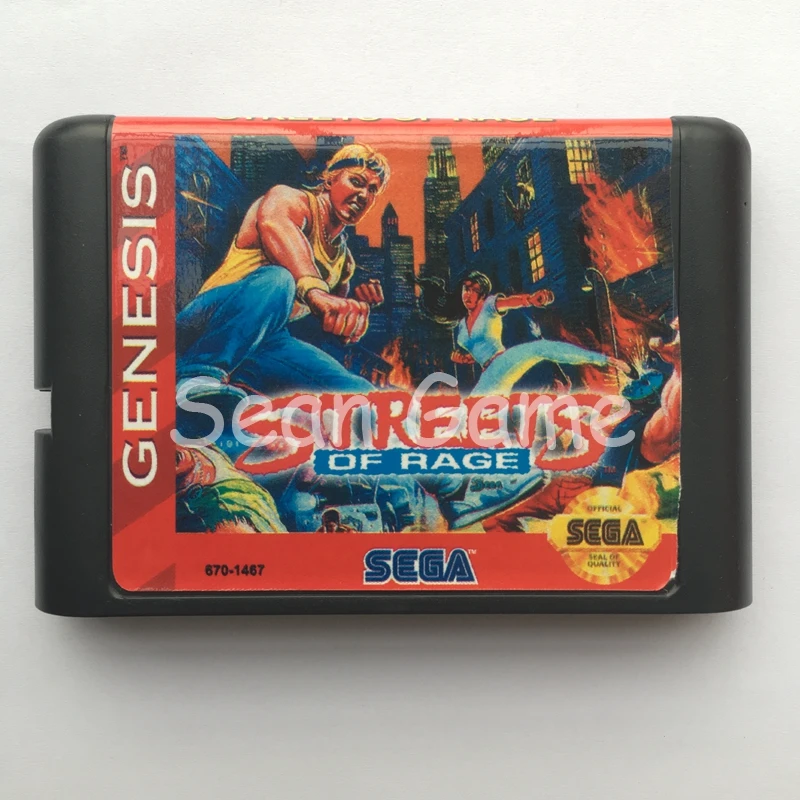 16 бит sega MD игровой улиц из ярости серии 1 2 3 карты для sega Megadrive Genesis видеоигровая консоль картридж - Цвет: Streets of Rage