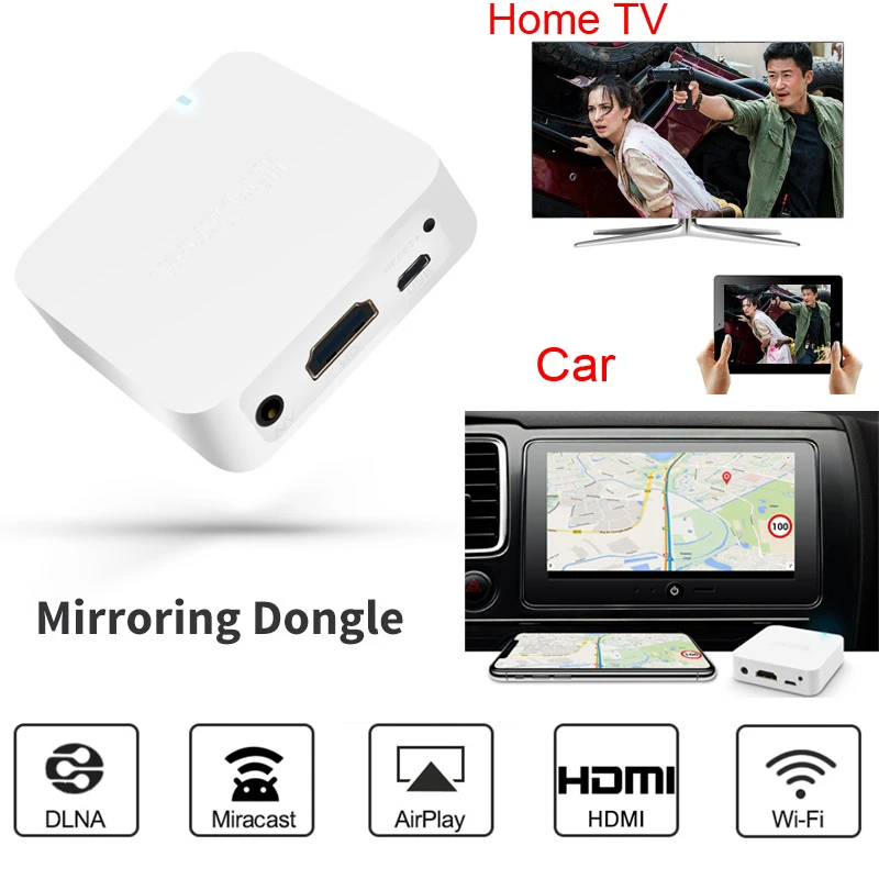 Беспроводной Wi Fi адаптер дисплея HDMI аудио видео Airplay Miracast Anycast DLNA для iphone andriod