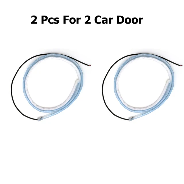 4Pcs Car Door Decoration Light Strips Car Styling Strobe Flashing Light Safety 12V LED Opening Warning LED Lamp Strip Waterproof 2pcs
