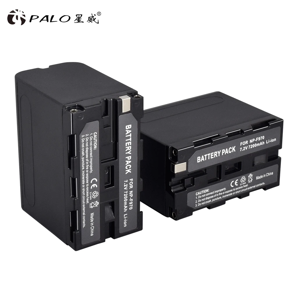 4 шт. 7200 мА/ч, NP-F960 NP-F970 NPF960 NPF970 видеокамера Батарея Перезаряжаемые для sony NP-F550 NP-F770 NP-F750 NP F770 NPF960 NPF970