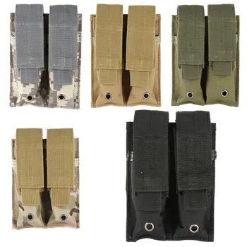 

9MM 600D Nylon Tactical Molle Single Magazine Pouch Outdoor Airsoft Combat Military Flashlight Sheath Airsoft Hunting Bags