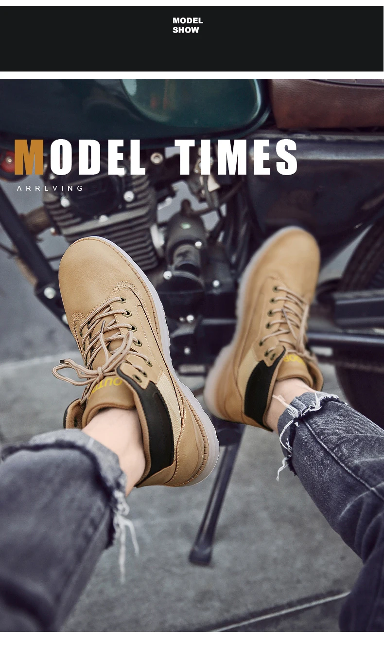 Модная Рабочая обувь; Мужская Спортивная обувь; Chaussures Homme Hiver; мужские высокие кроссовки; мужские ботильоны из искусственной кожи; мужская обувь на шнуровке