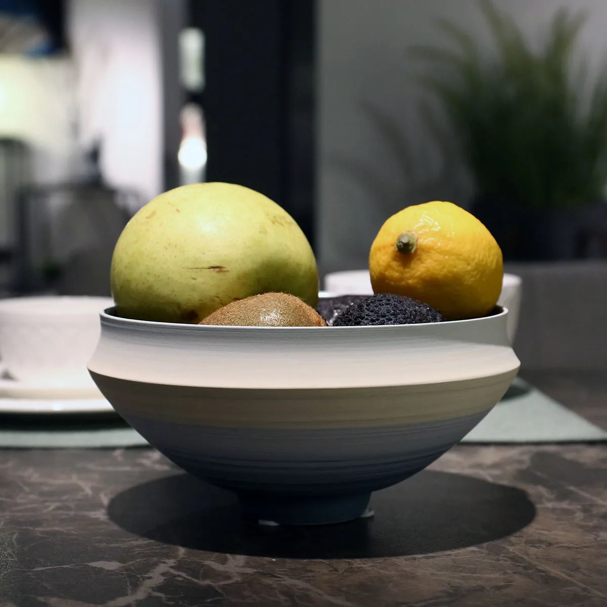 

New Ceramic Fruit Bowl Decorative Centerpiece for Home or Wedding Set Living Room Office and Place Settings Ceramic Fruit Bowl