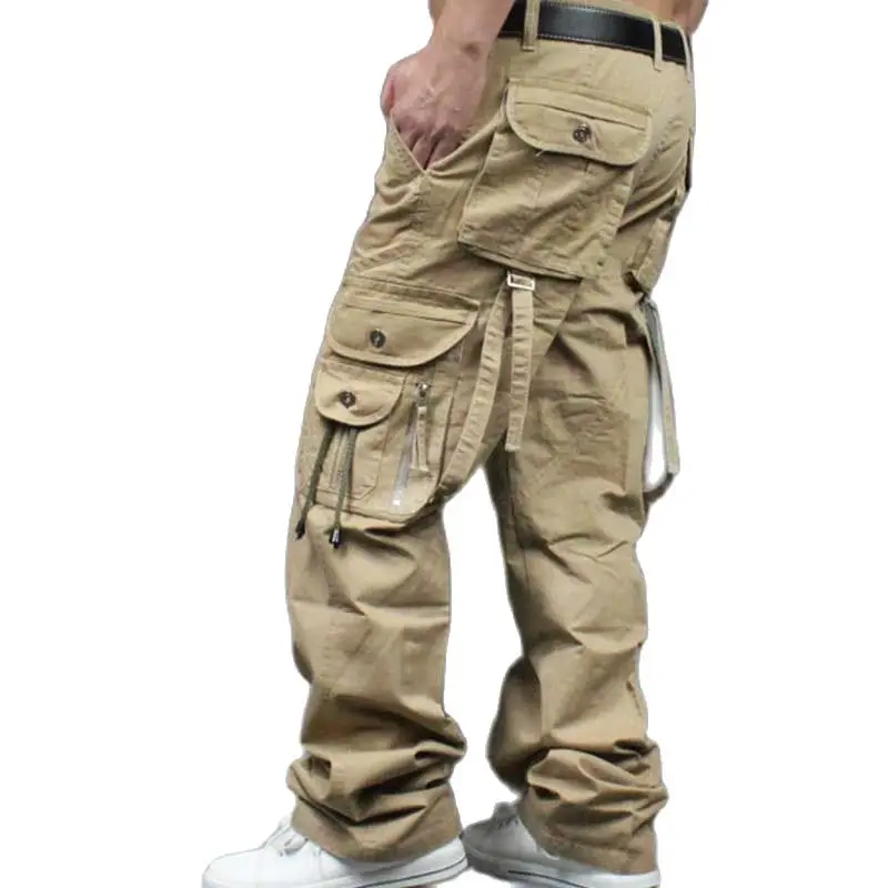 Straight Cargo Pants For Men Casual 