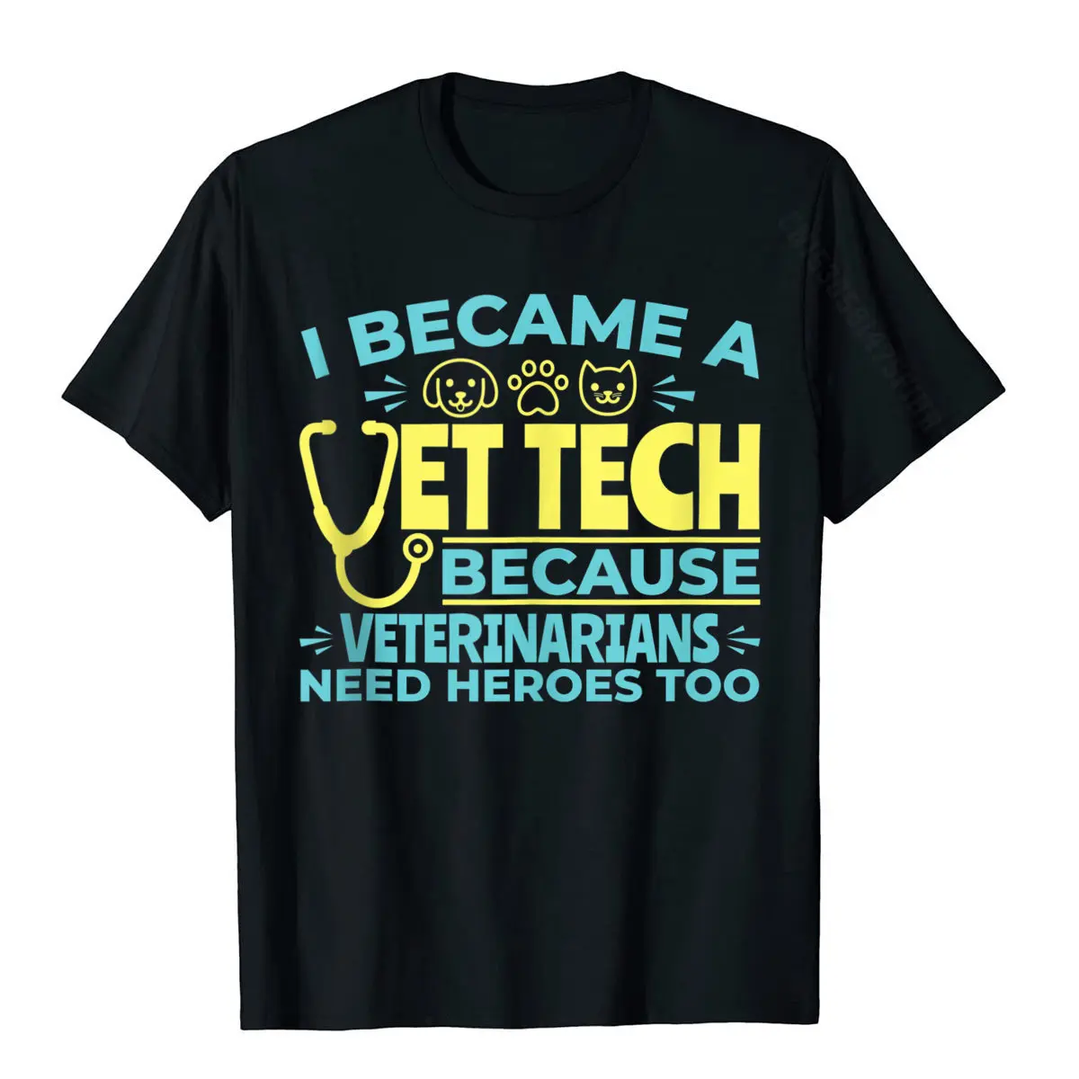 Custom Oversized Design Tops Tees Round Collar April FOOL DAY 100% Cotton Short Sleeve T Shirts for Men Simple Style Tee-Shirts Veterinarians Need Heroes Too Funny Vet Tech Tank Top__1427 black