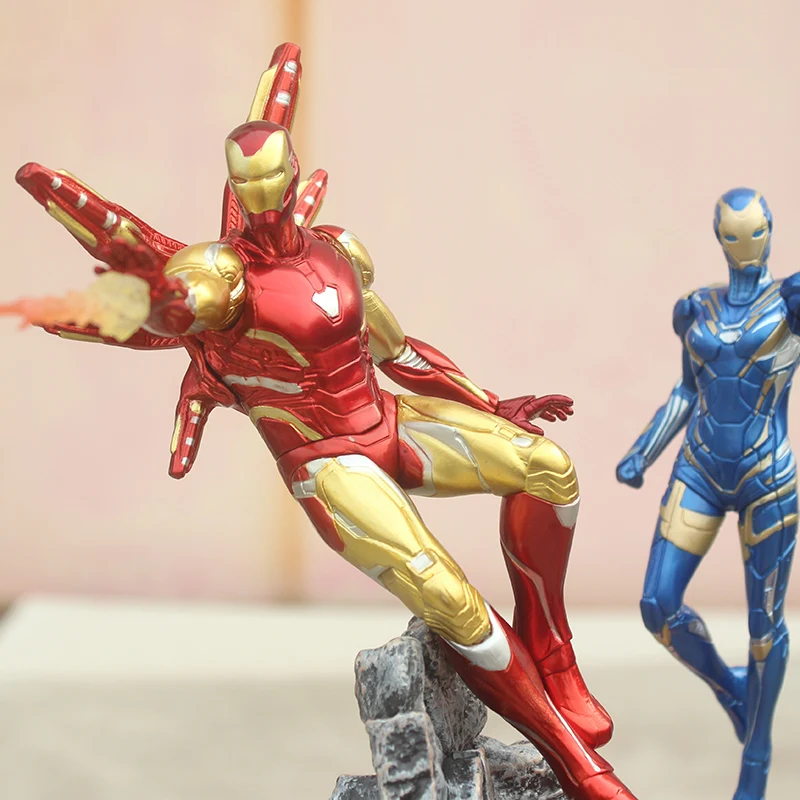 1/10 Мститель Железный человек MK85& Pepper Potts ПВХ Фигурка Железный человек Тони игрушки куклы