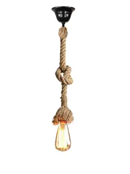 

Lamp pendant rustic style with jute rope