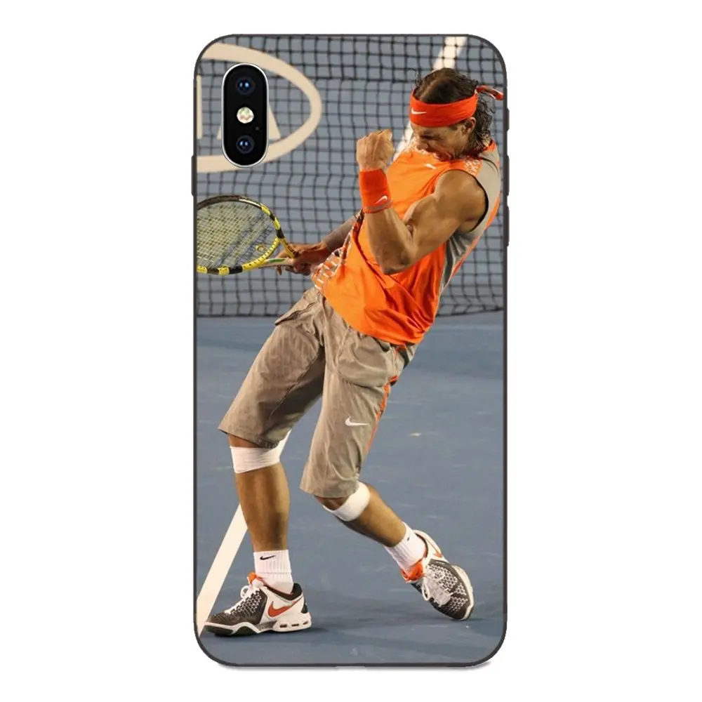 Tennis Rafael Nadal Мягкий Силиконовый ТПУ Черный Защитный чехол для Apple iPhone 4 4S 5 5S SE 6 6S 7 8 Plus X XS Max XR