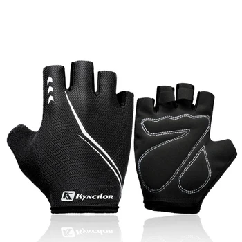 

Men Women Bike Bicycle Outdoor Sports Breathable Gloves Half Finger Sponge Pad Gloves Unisex Riding Driving Outdoors Exercise