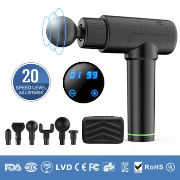 

Massage Gun Touch Screen Button 5 Gears Muscle Massager Exercising Muscle Pain Relief Muscle Relax Muscle Massager Gun
