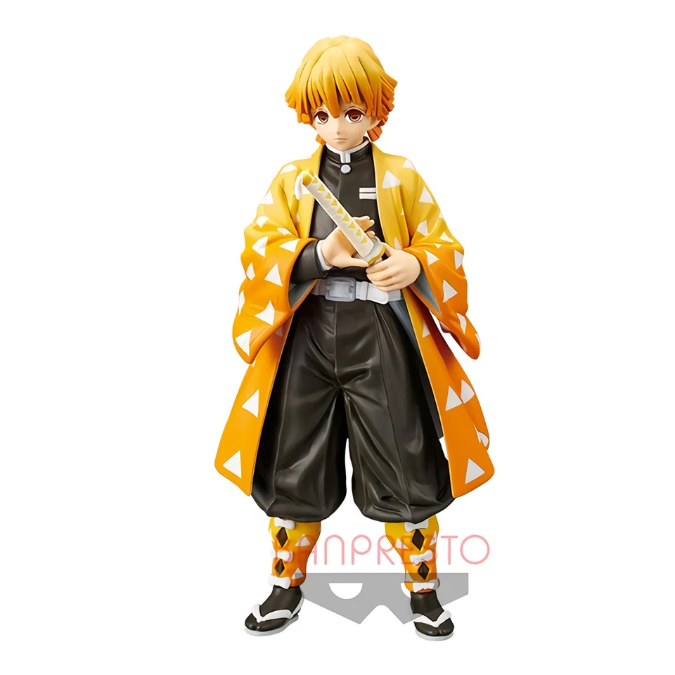 Tronzo BANPRESTO Demon Slayer Kimetsu no Yaiba Agatsuma Zenitsu ПВХ фигурка модель Tanjirou фигурка игрушки подарки - Цвет: Zenitsu Ship in Oct.