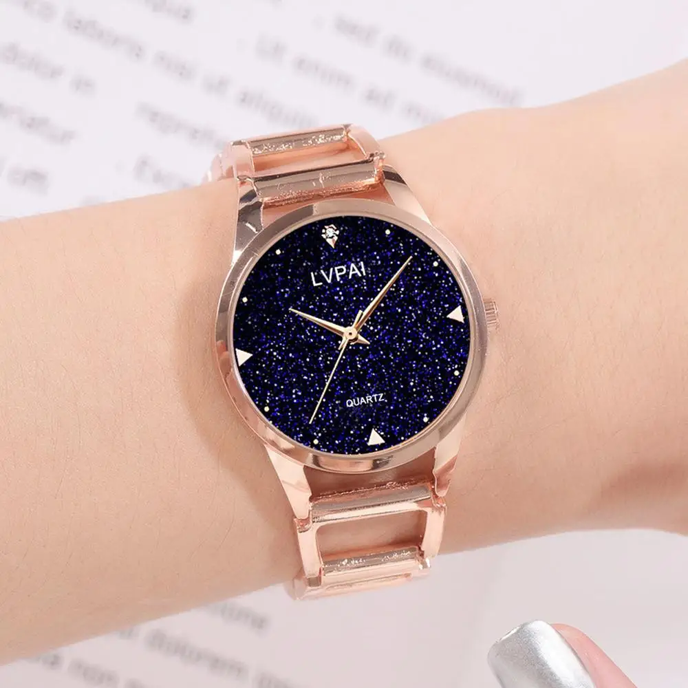 

Starry Sky Women's Watches Zegarek Damski Fashion Luxury Stainless Steel Watches Rose Gold Watch Women Clock Horloges Vrouwen