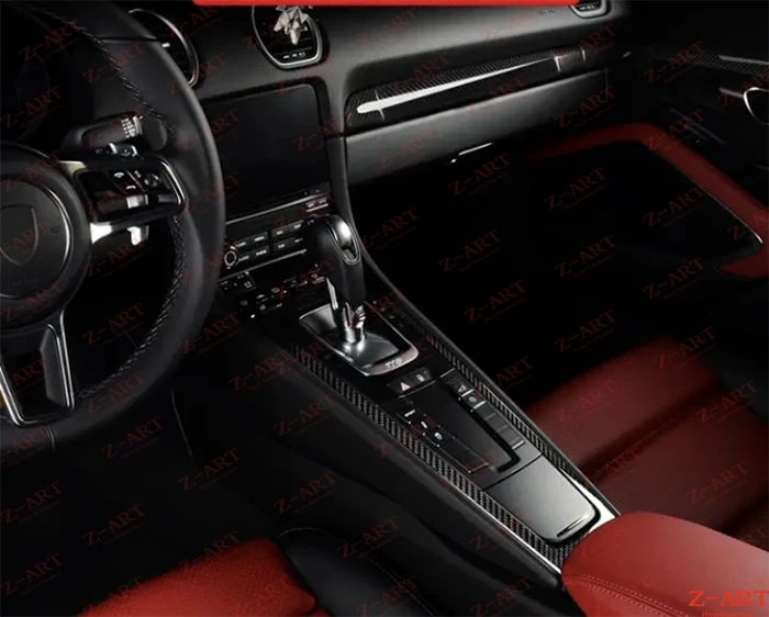 Z-ART для Porsche Boxster Cayman718 внутренние детали из углеродного волокна внутренняя отделка деталей из углеродного волокна для Porsche 718