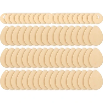 

70 Pieces Unfinished Wooden Earrings Pendant with Hole,80 Pieces Earring Hooks and 80 Jump Rings for DIY Jewelry Making