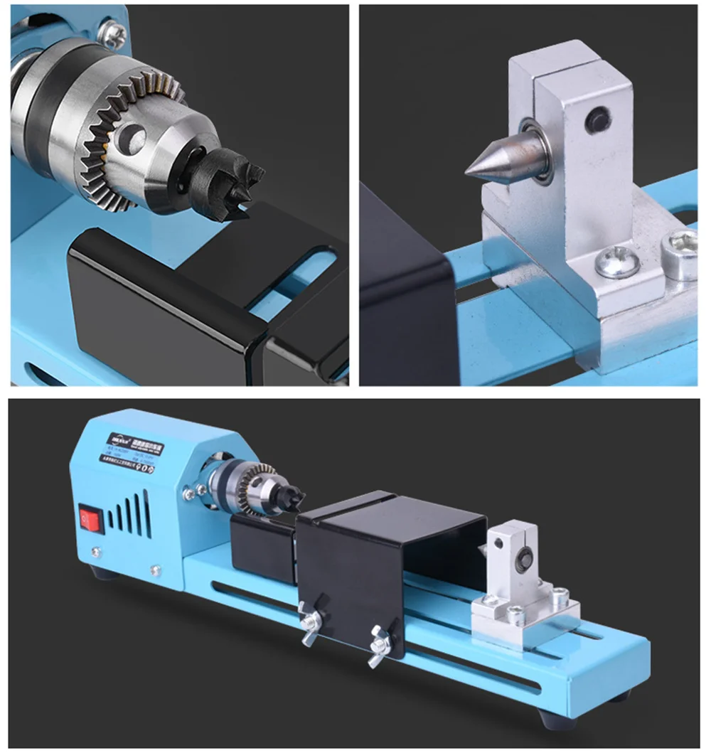 150W Electric Wood Lathe Beads Grinding Polisher and Polishing Beading Machine DIY Woodworking Buddha Pearl  Drill Rotary Tool