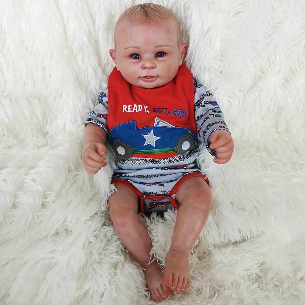 Изысканная коллекция Reborn baby doll 2" всего тела мягкие силиконовые Новорожденные куклы игрушечный олень, детский приятель игрушки reborn