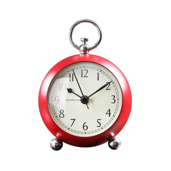 

Mini Retro Alarm Clock Simple Small Round Silence Quite Clock Fashion Wekker Kinderen Sveglia Da Comodino Nordic Style GG50nz