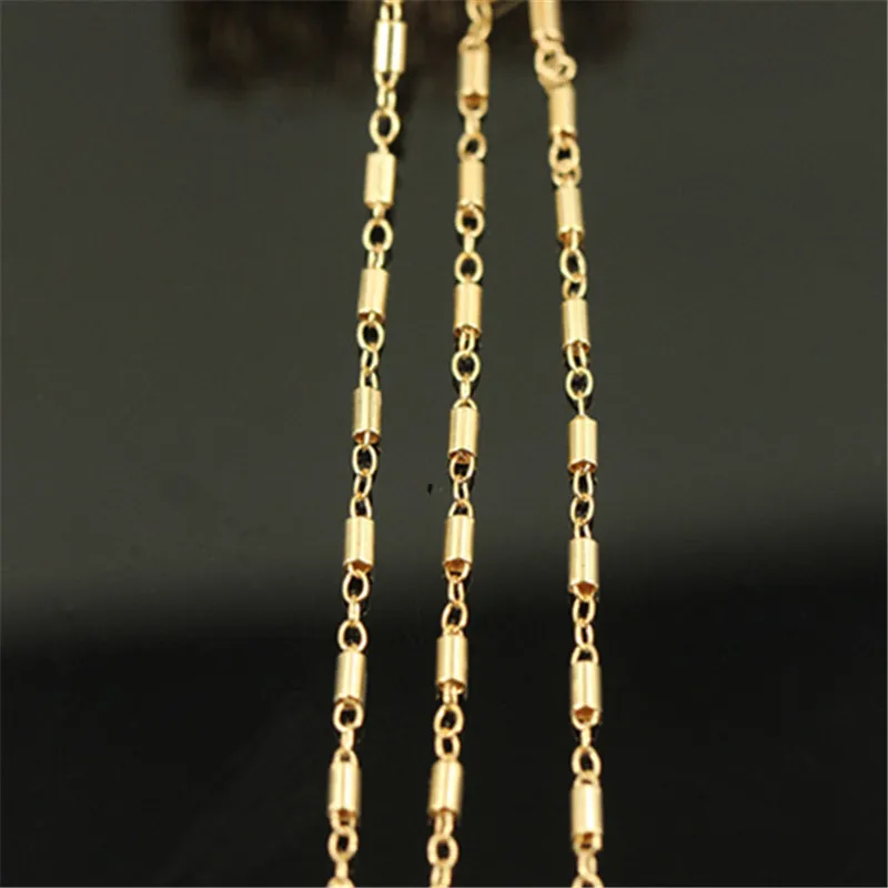 Real 14K Gold Filled  Bar Chain 1.7MM Chain Necklace Gold jewelry Minimalist Gold Filled Chain DIY Jewelry